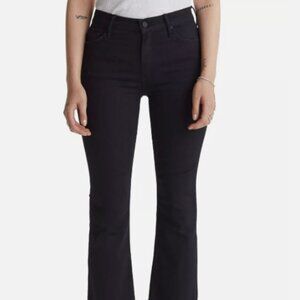 Mother Denim | Insider Crop Two Step Fray Lightweight sz 26 Black Jeans
